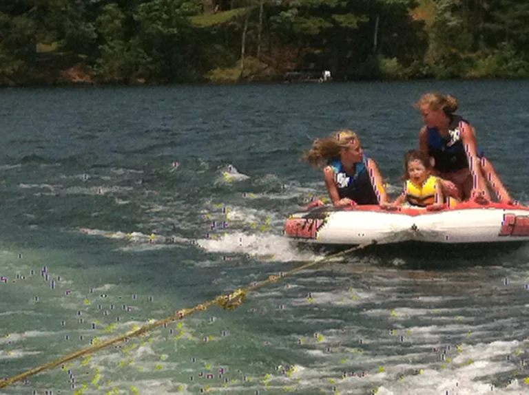 Maia with Jillian & Autumn tubing