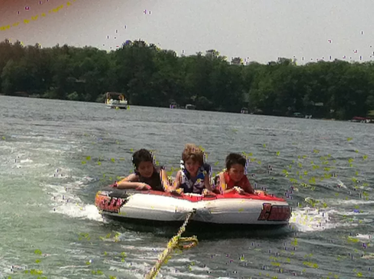 Evan, Ben, Ellis tubing in Hayward